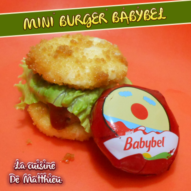 Mini burger babybel
