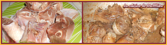 photo 1 : Fricass de coq et pure au boursin